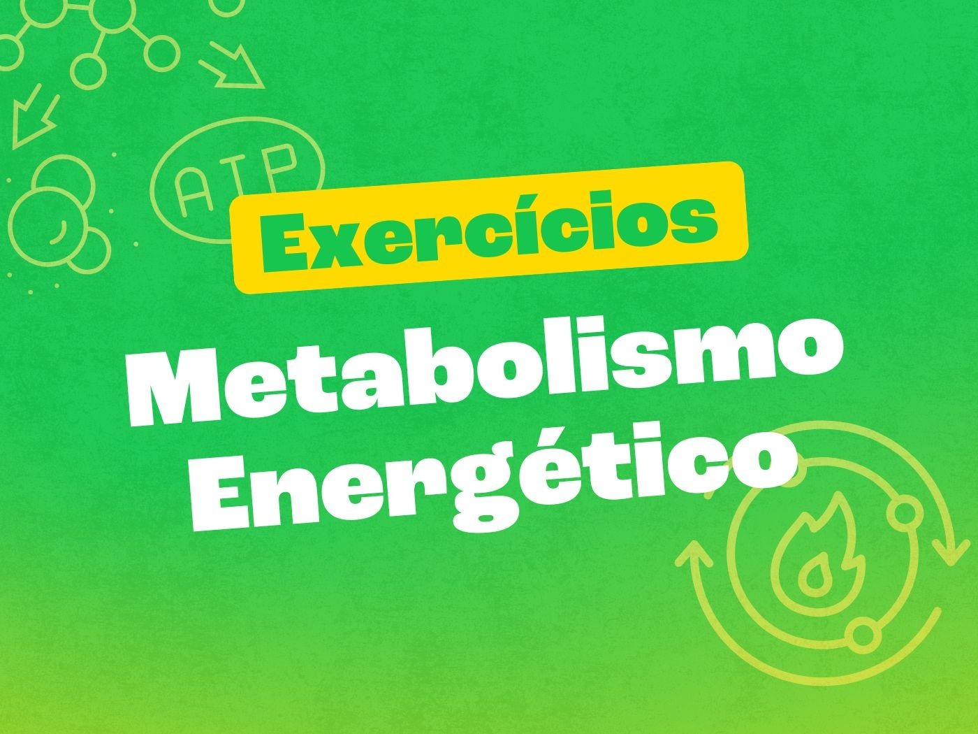 Exercícios sobre o metabolismo energético (com questões explicadas ...
