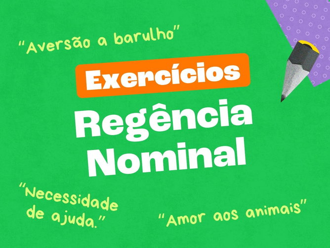 Exercícios sobre regência nominal (com gabarito)