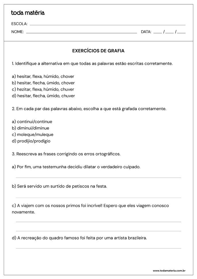 7º Anos Gabarito Seliga, PDF, Assunto (gramática)