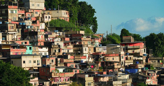 Exemplo de favela urbana