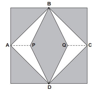 figura com pontos indicano vitrais quadrados medindo 1 m