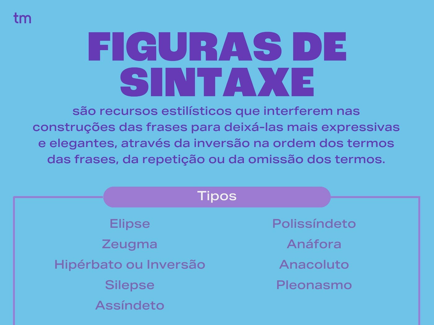 Figuras de Sintaxe: o que são e exemplos - Toda Matéria