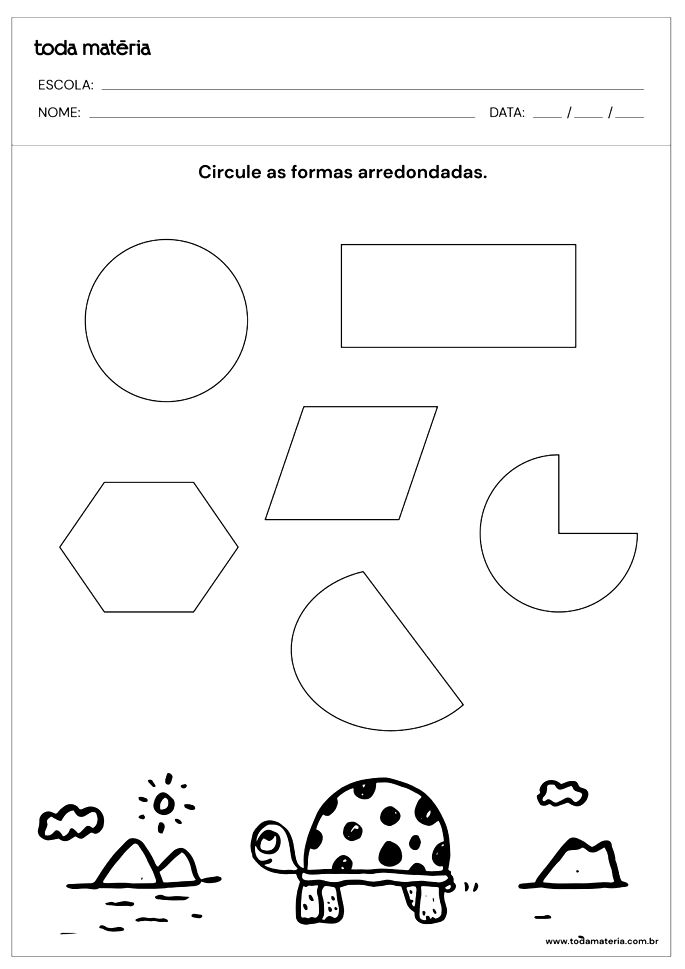 Atividades de Inglês – Shapes