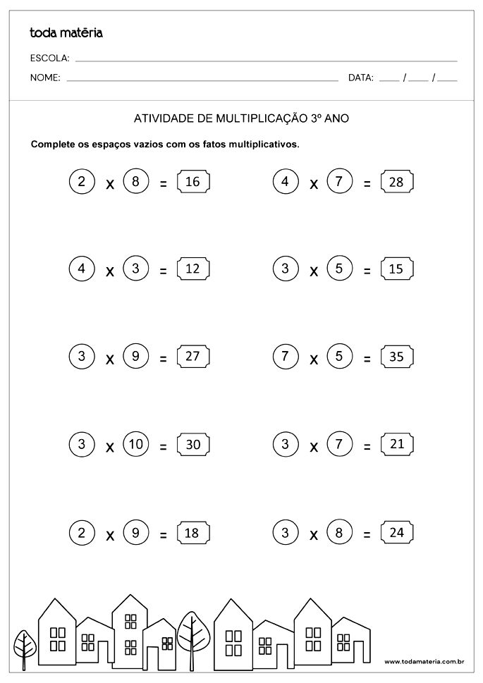 Tabuada Contas Matemática, Exercícios Matemática