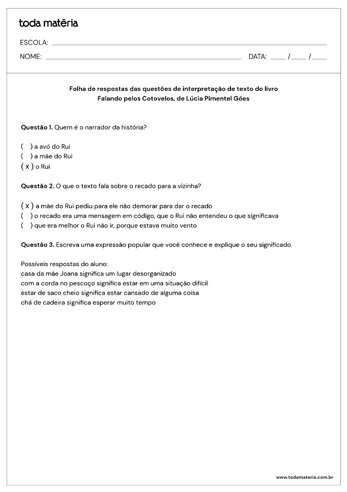 Exercício de Interpretação de Texto para o 4º Ano - Twinkl