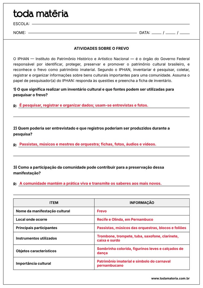 atividade sobre inventário frevo_gabarito