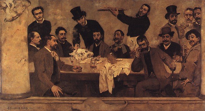 Grupo do Leão (1885), obra do pintor naturalista Columbano Bordalo Pinheiro