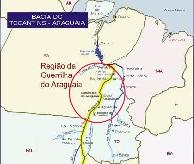 Mapa da Guerrilha do Araguaia