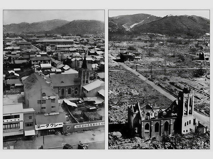 Hiroshima: imagens de antes e depois da bomba nuclear