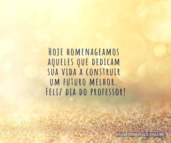 feliz dia do professor