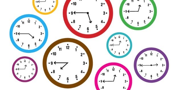 Aprendendo a olhar as horas e os minutos, Relógio de Ponteiro