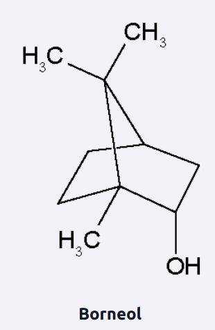 fórmula molecular do borneol