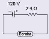 bomba com 120 V de tensão elétrica