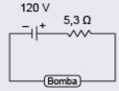 bomba com 120 V tensão elétrica