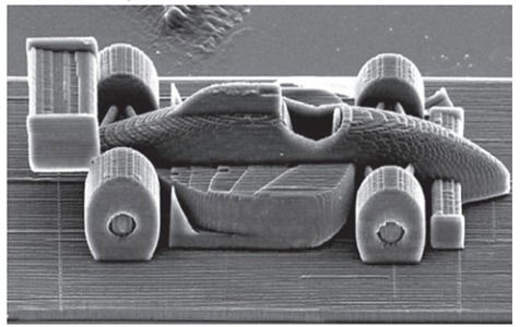 impressão 3D de alta precisão de um carro de corrida