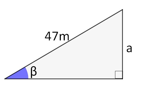 Questão resolvida envolvendo trigonometria e triângulo retângulo, da USCS