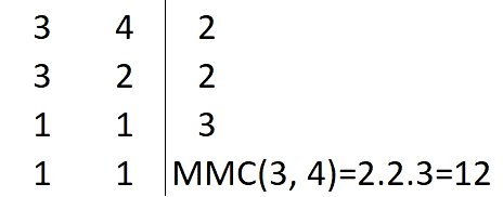 MMC entre 3 e 4.