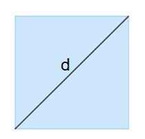 Quadrado com uma diagonal.