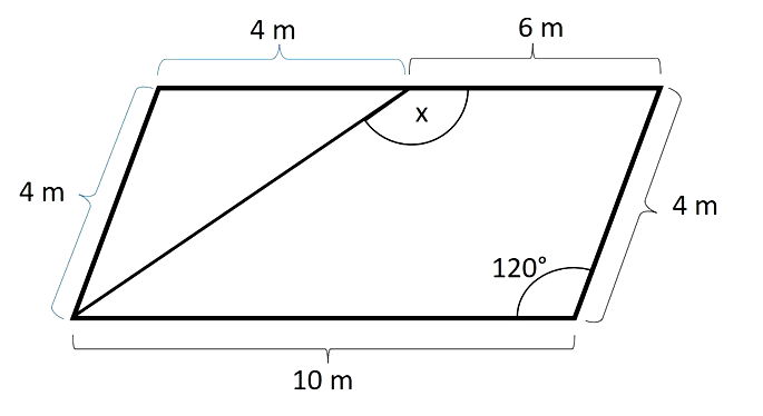 17: Construção geométrica para o caso em que todos os ângulos internos