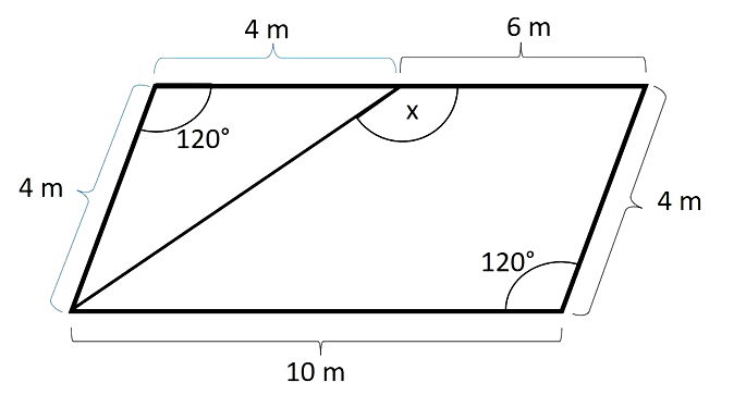 Questão envolvendo trapézio e equação de 2°grau / geometria. 