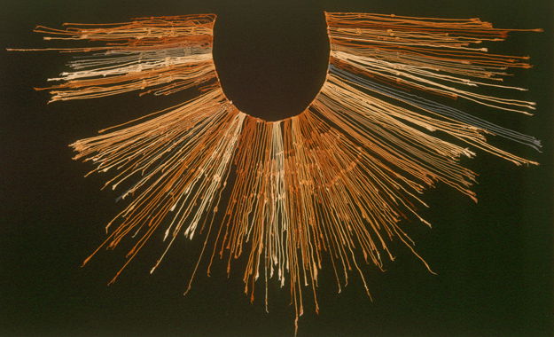 Quipu Inca, exposto no Museu Larco em Lima, Peru
