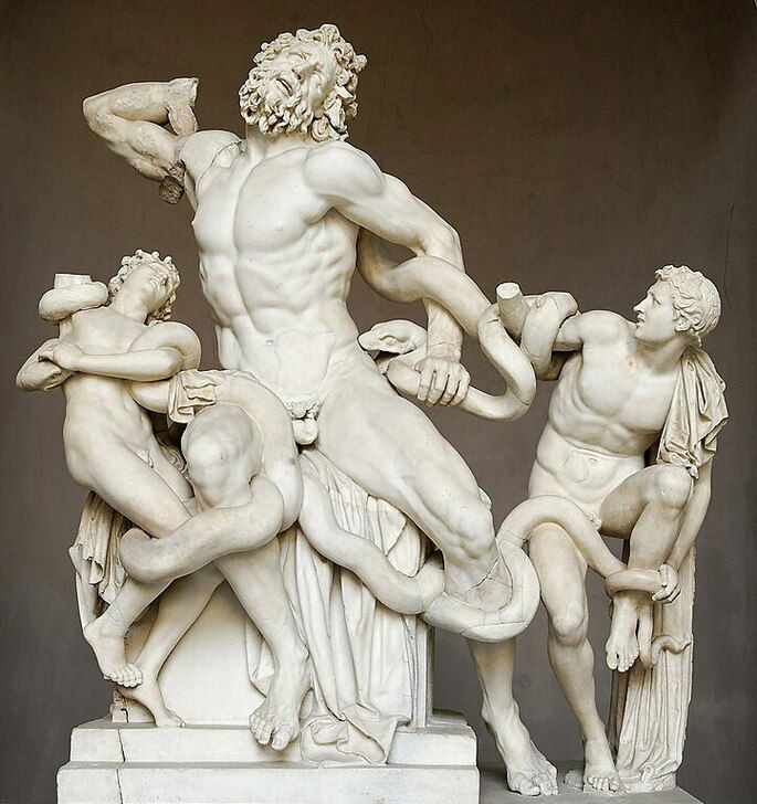 Escultura Laocoonte e Seus Filhos