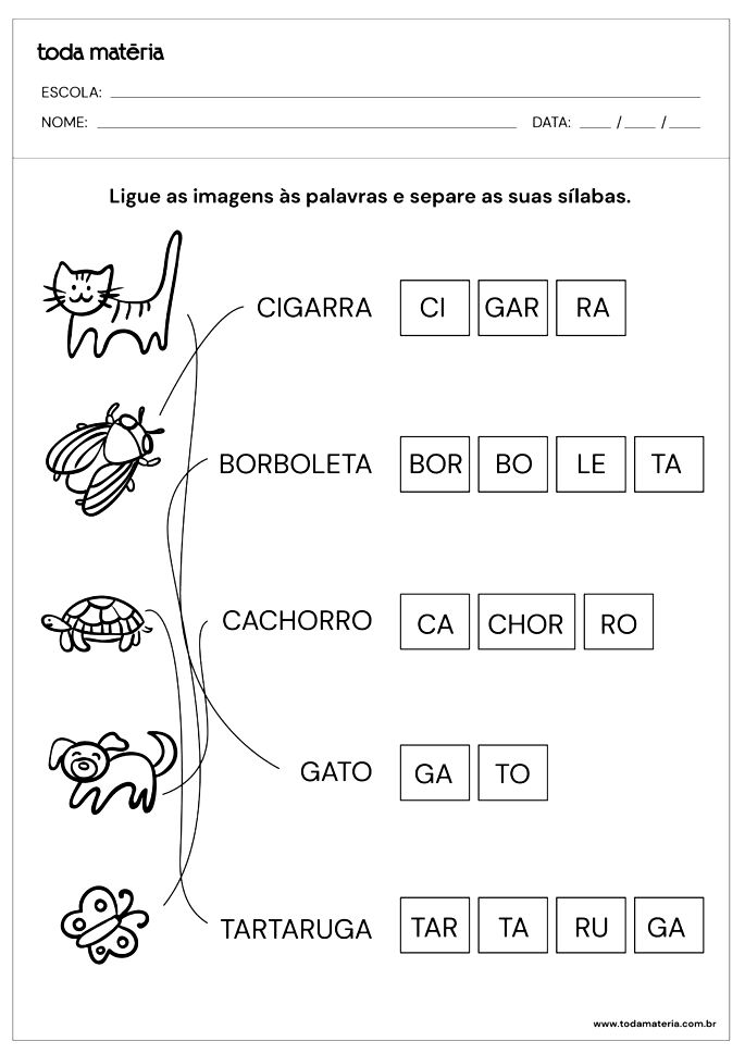 Todos pela Educação: Separar Sílabas