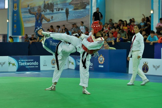 luta de taekwondo