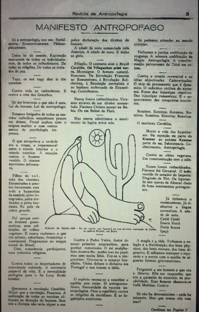 Manifesto Antropófago Modernista