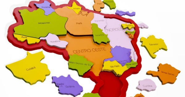 Mapa do Brasil: regiões, estados e capitais - Toda Matéria