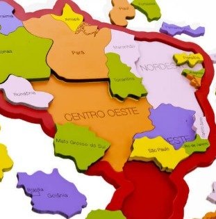 Mapa do Brasil: regiões, estados e capitais - Toda Matéria
