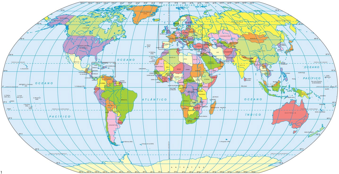 Mapa colorido de portugal com regiões e principais cidades