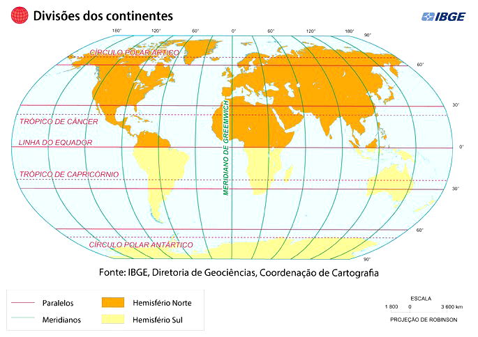 Mapa do mundo (mapa-Mundi)com países