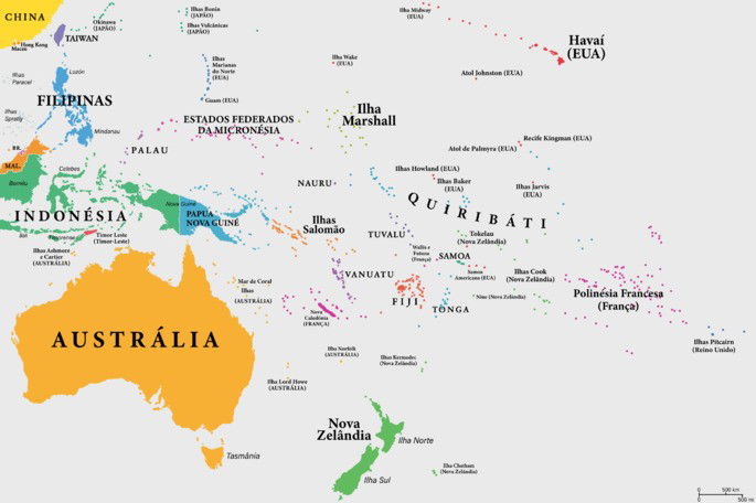 Países da Oceania Toda Matéria