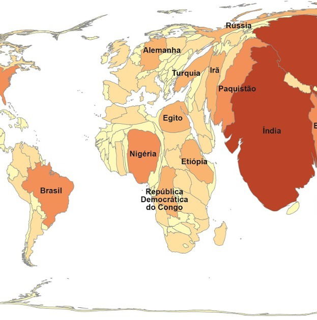 Mapa do Brasil Físico