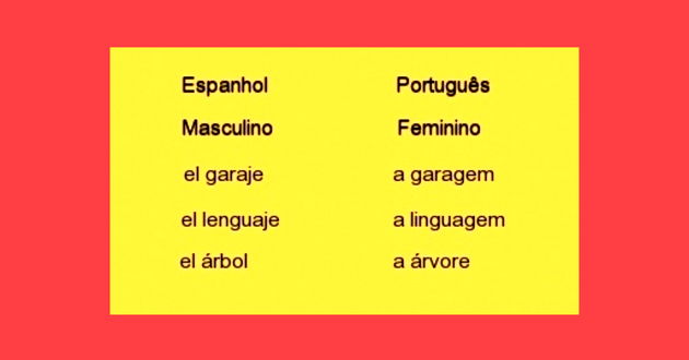 Gêneros das palavras: masculino e feminino em espanhol