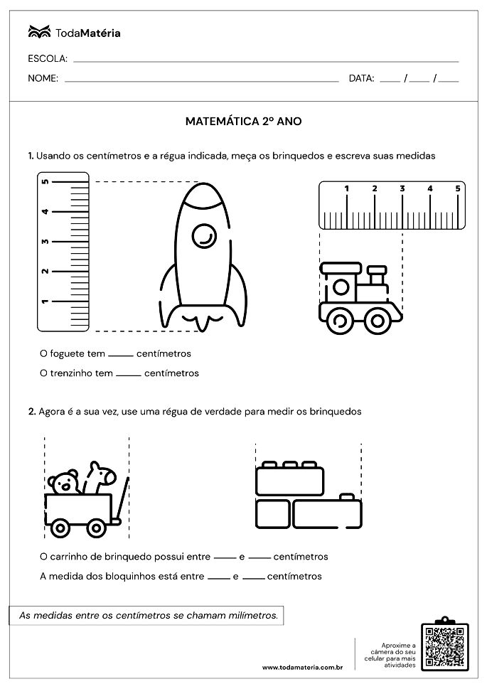 Planos de aula de Matemática (2º ano do Ensino Fundamental) - Toda Matéria