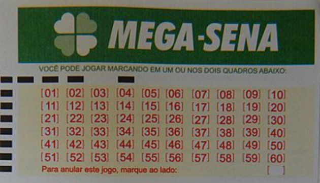 Talão da mega-sena