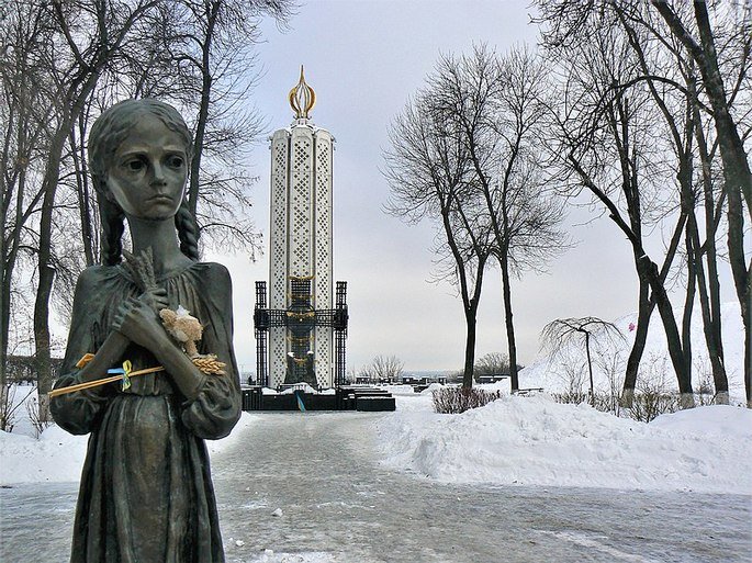 Memorial do Holodomor em Kiev, Ucrânia