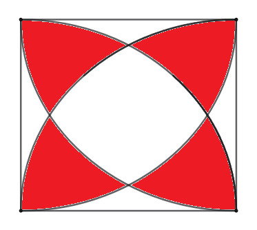 quadrado com mosaico