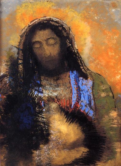 Sagrado coração (1910), obra de Odilon Redon