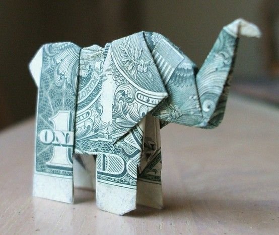 origami elefante