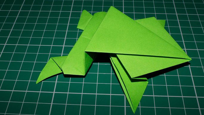 origami de sapo
