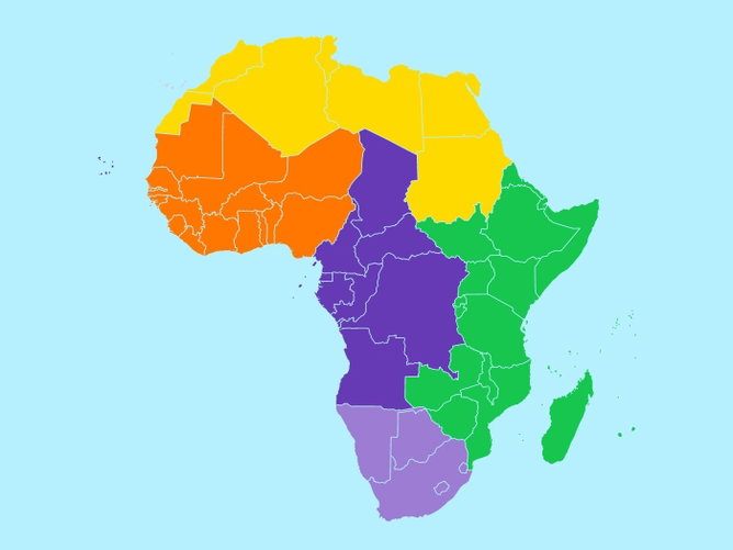 Países da África: mapa, capitais, áreas, idiomas e moedas