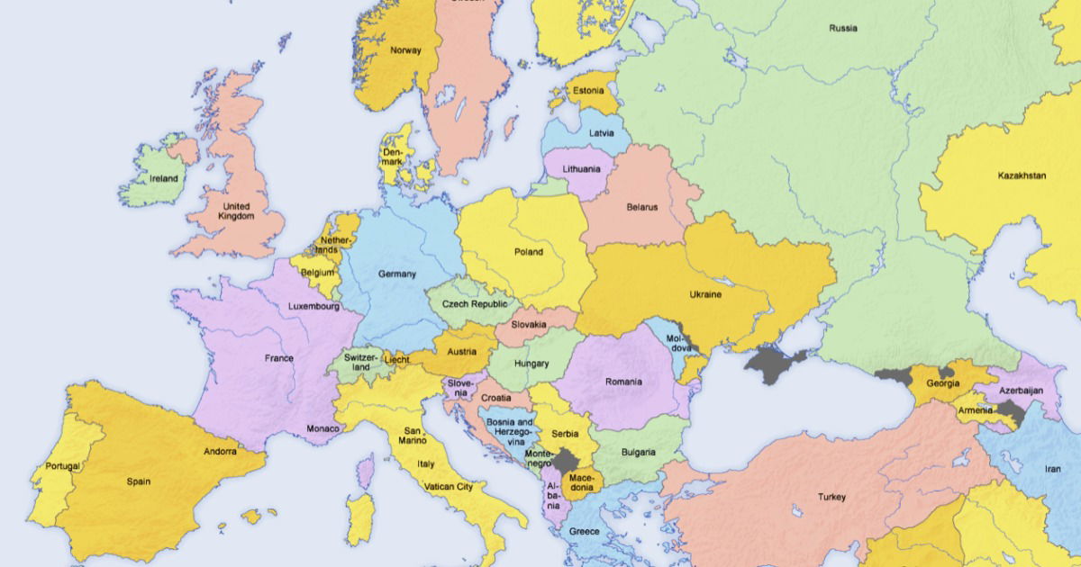 Mapa da Europa: descubra como é dividido e quais países fazem parte