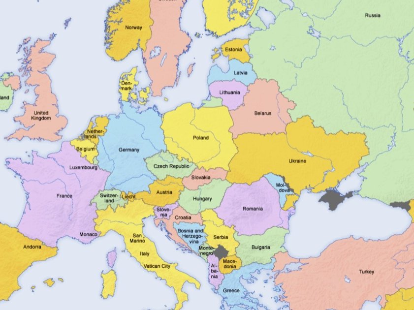 Mapas da europa, reino unido, frança, espanha, portugal, itália e alemanha