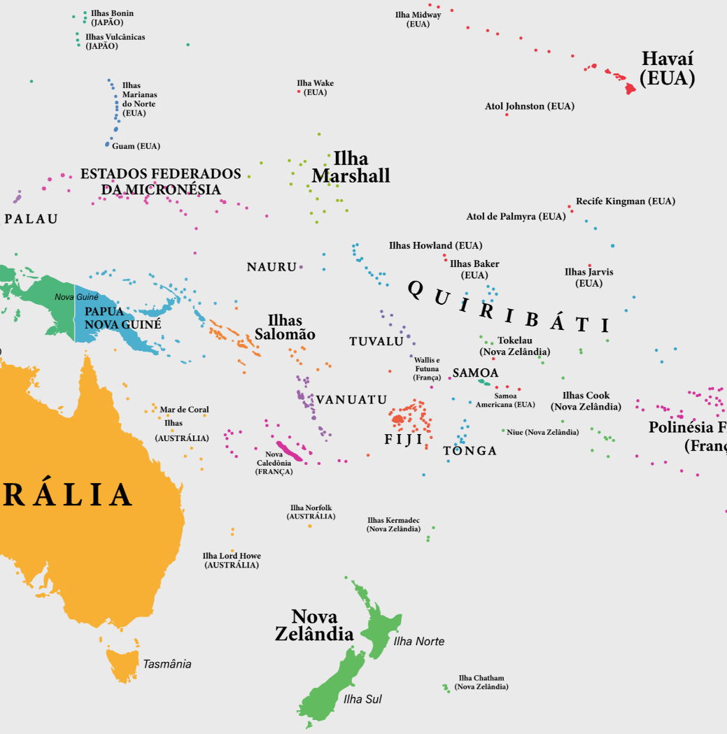 Mapa-Múndi: continentes, países e oceanos - Toda Matéria