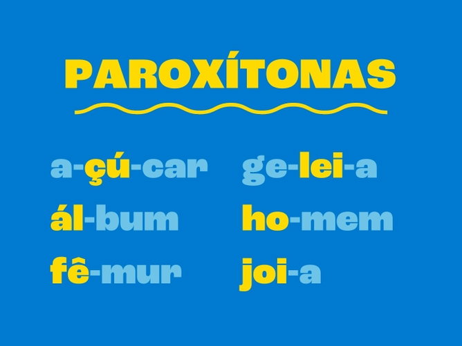 Palavras paroxítonas: o que são (com exemplos e regras de acentuação)