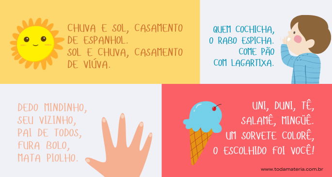 Parlendas Ilustradas educação infantil