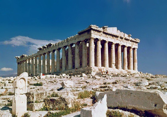 Conjunto de pilares de coluna. arquitetura antiga grega ou romana